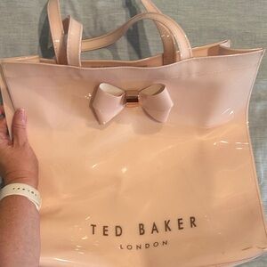 Ted Baker Blush Pink Tote with Bow Accent